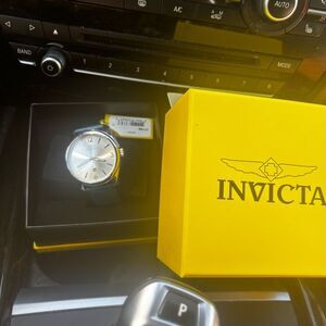 Invicta Silver Dial with Blue Strap Watch